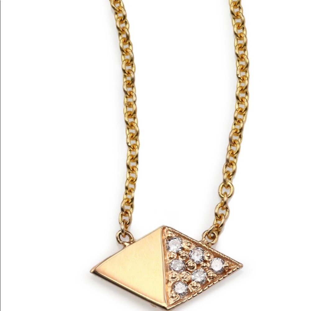 Zoe Chico pavé diamond necklace